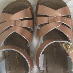 Salt water sandals. Little girls Size 10
